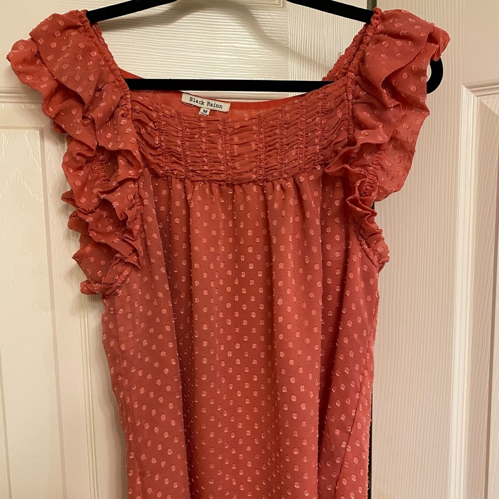 Coral blouse